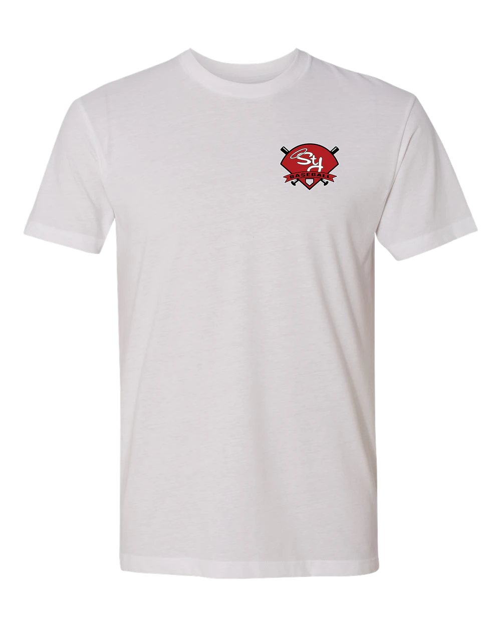 St. James Baseball - White T-Shirt - Left Chest