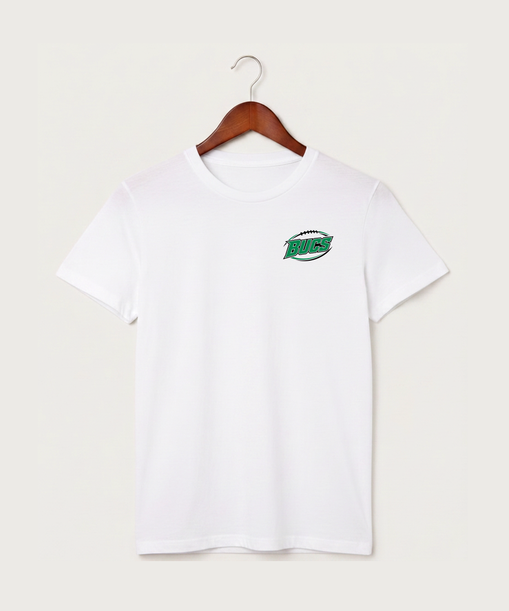 Waterville-Elysian-Morristown High School Football (Boys) - White T-Shirt - Left Chest