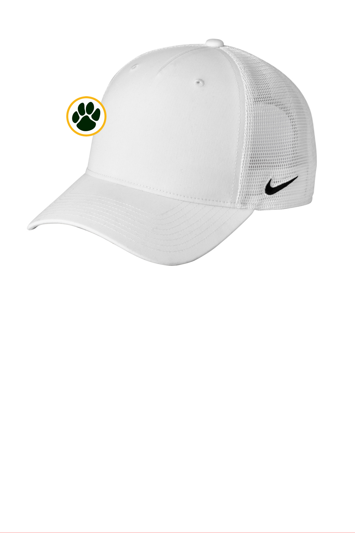 Ashwaubenon High School Football (Boys) - White/ White Nike Snapback Mesh Trucker Cap NKFN9893