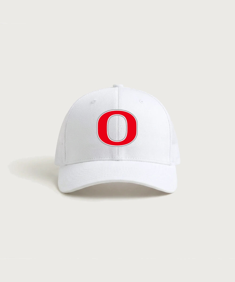 Osakis High School Athletics Coed - White/ White Sport-Tek Club Trucker Cap STC46