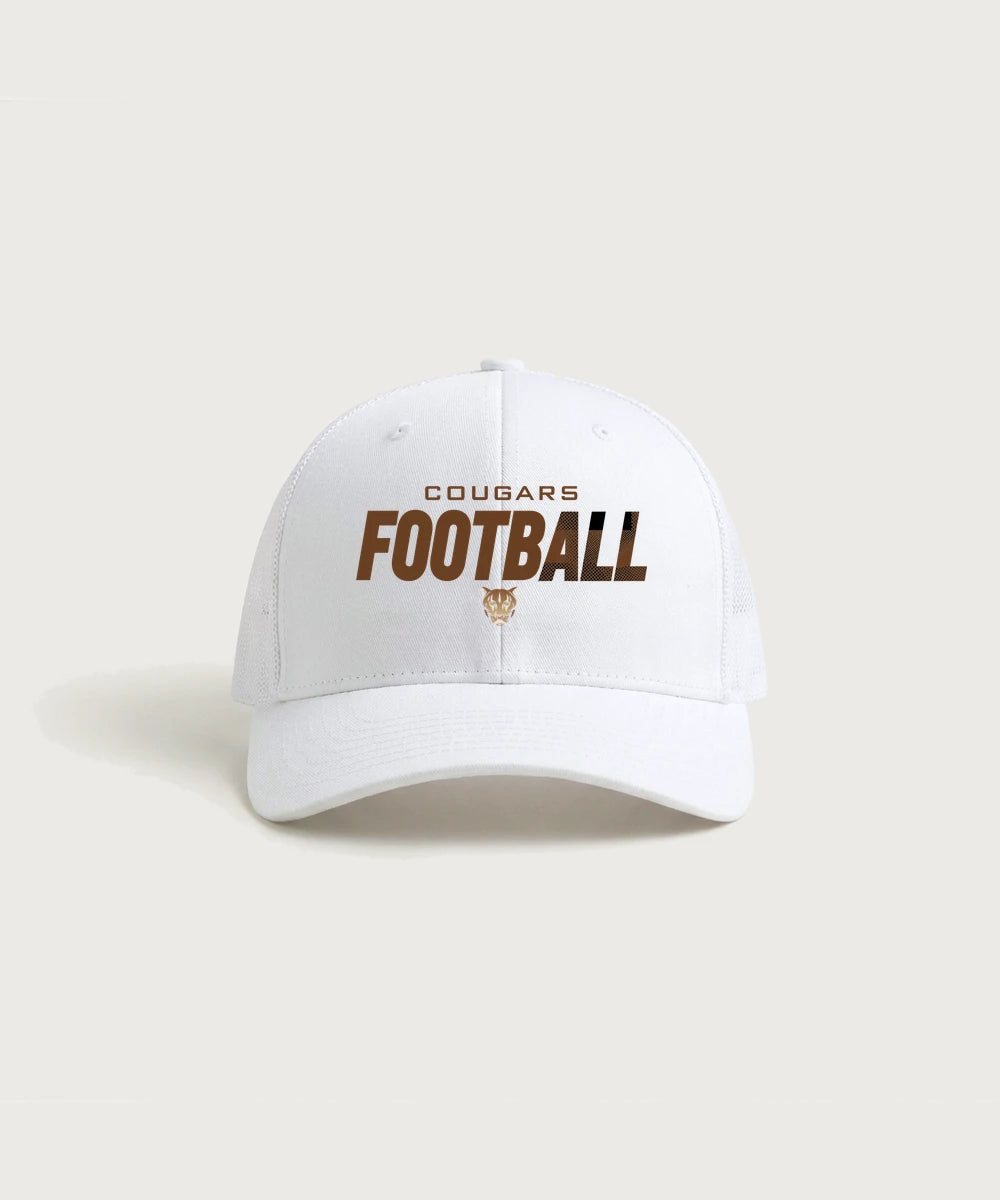 Ada Borup High School Football (Boys) - White/ White Sport-Tek Club Trucker Cap STC46