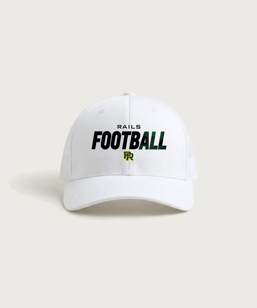Proctor High School Football (Boys) - White/ White Sport-Tek Club Trucker Cap STC46