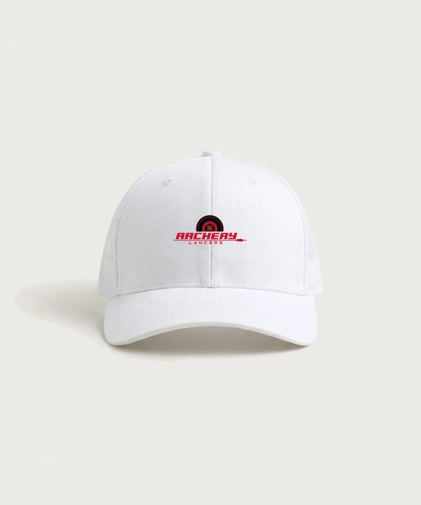 Lancer Archer Club Archery Team Store - White/ White Sport-Tek Club Trucker Cap STC46