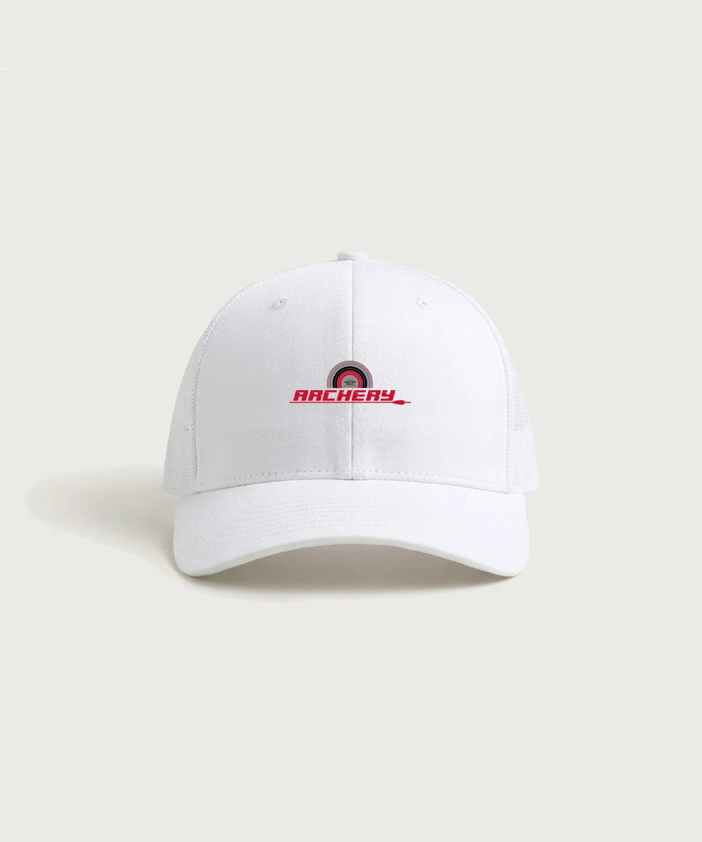 Heart Shot Ministry Archery Team Store - White/ White Sport-Tek Club Trucker Cap STC46