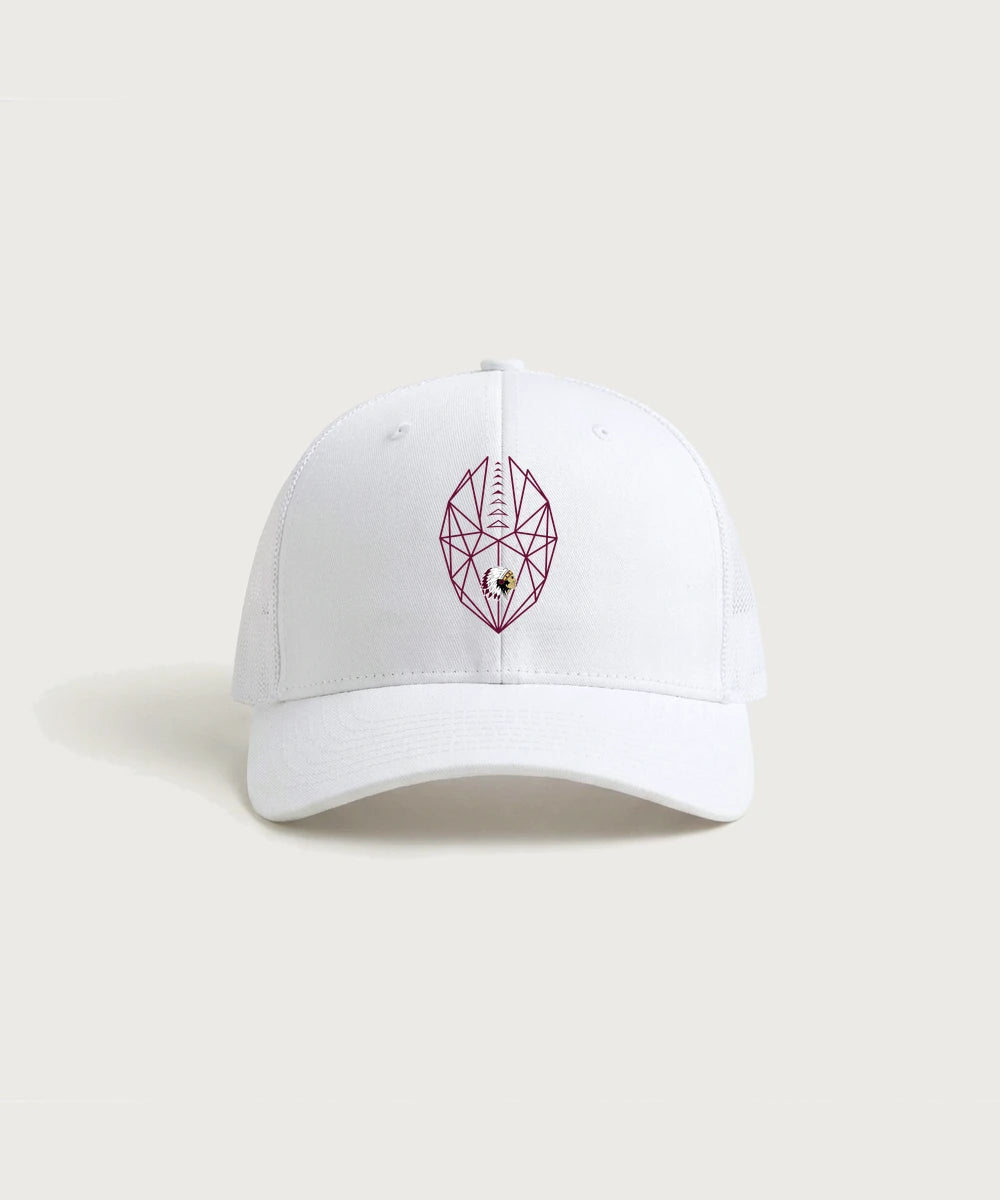Stockton High School Football - White/ White Sport-Tek Club Trucker Cap STC46