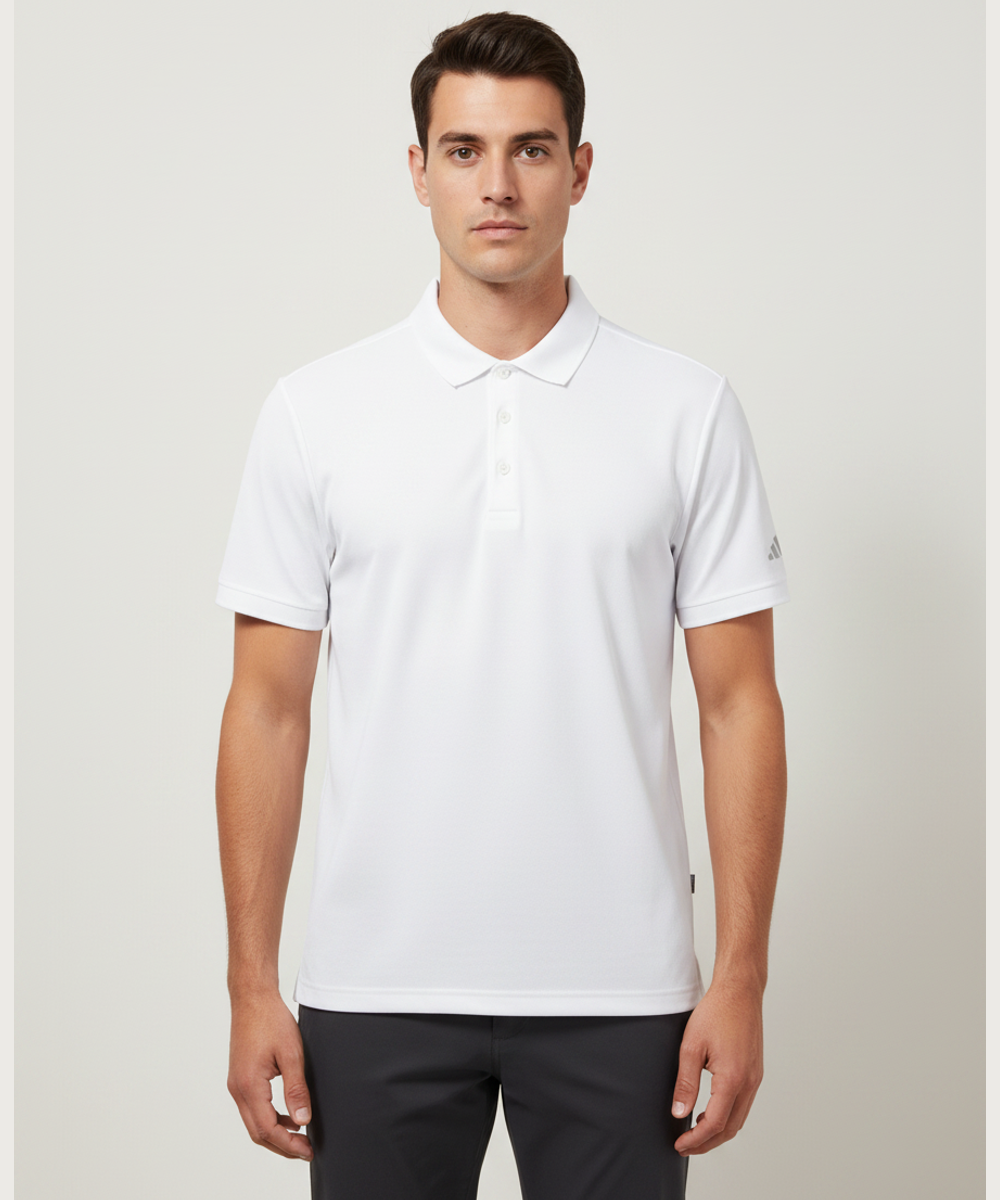 Notre Dame High School Team Store - White Polo - Left Chest (model)