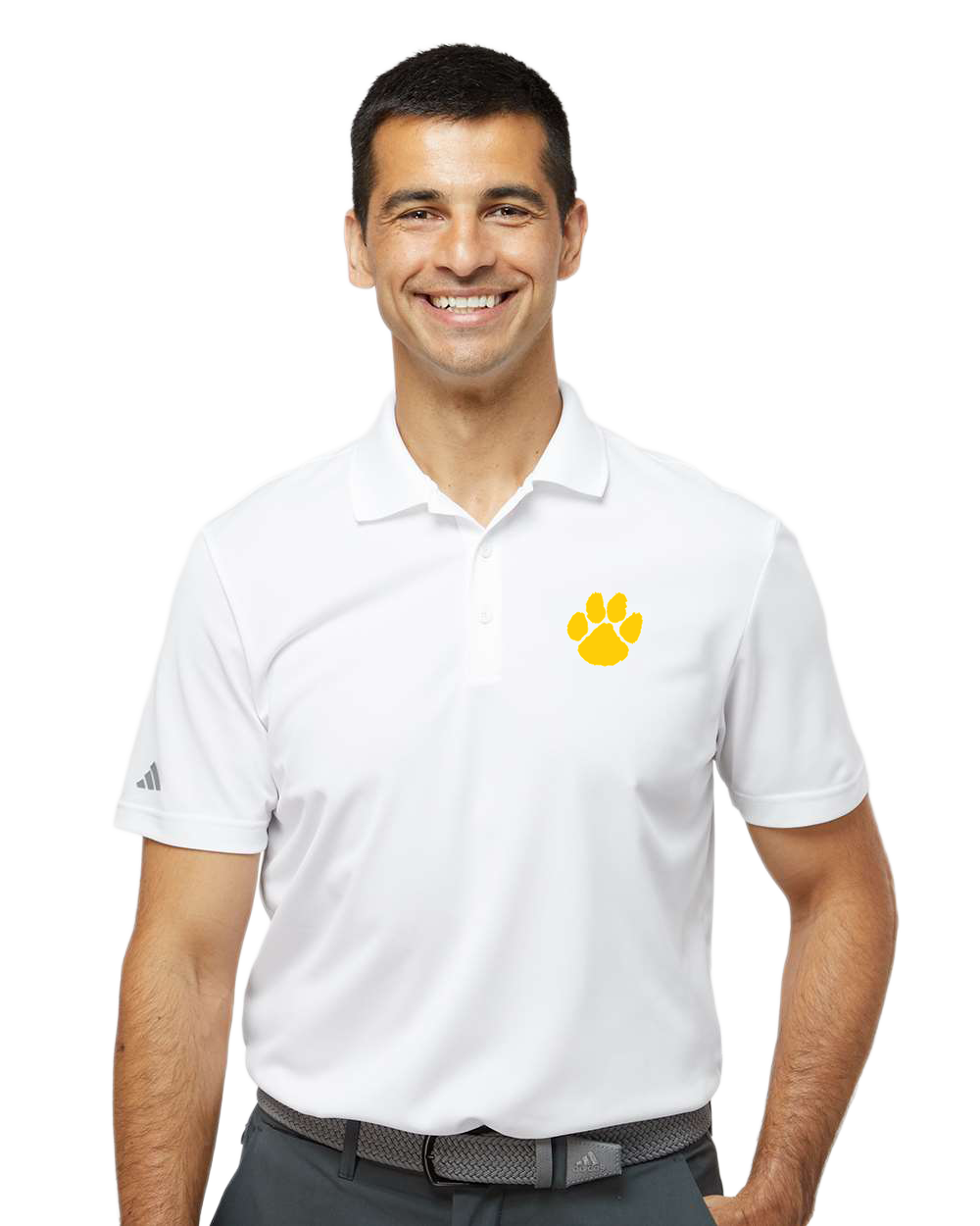 PEM Football - White Polo - Left Chest