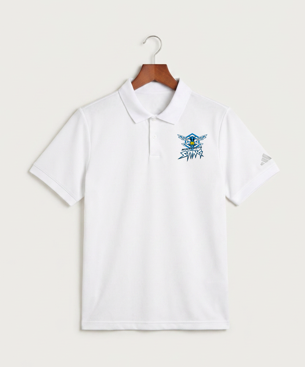 Minnesota Sting Athletics - White Polo - Left Chest