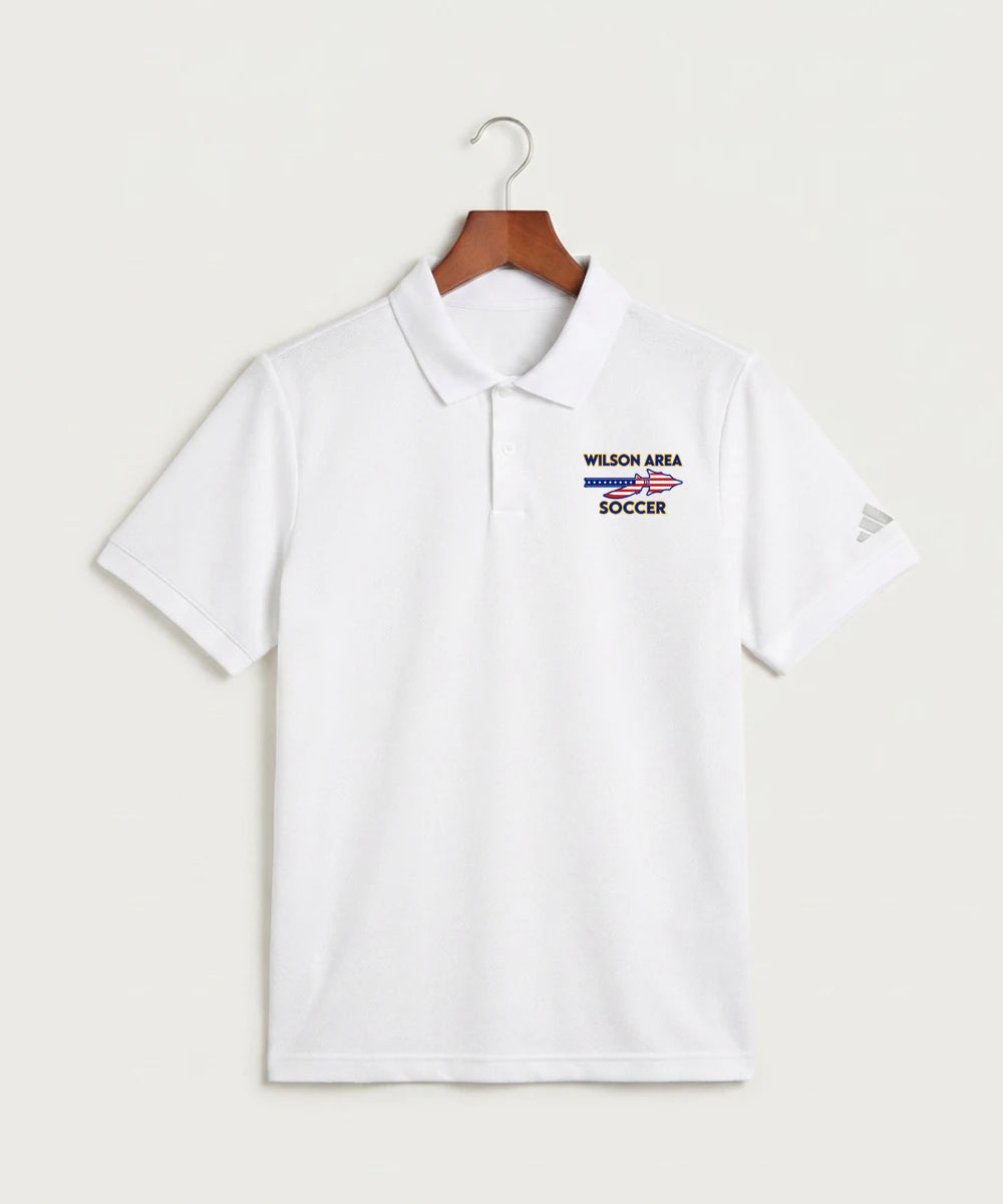 Wilson Area School Soccer Soccer - White Polo - Left Chest