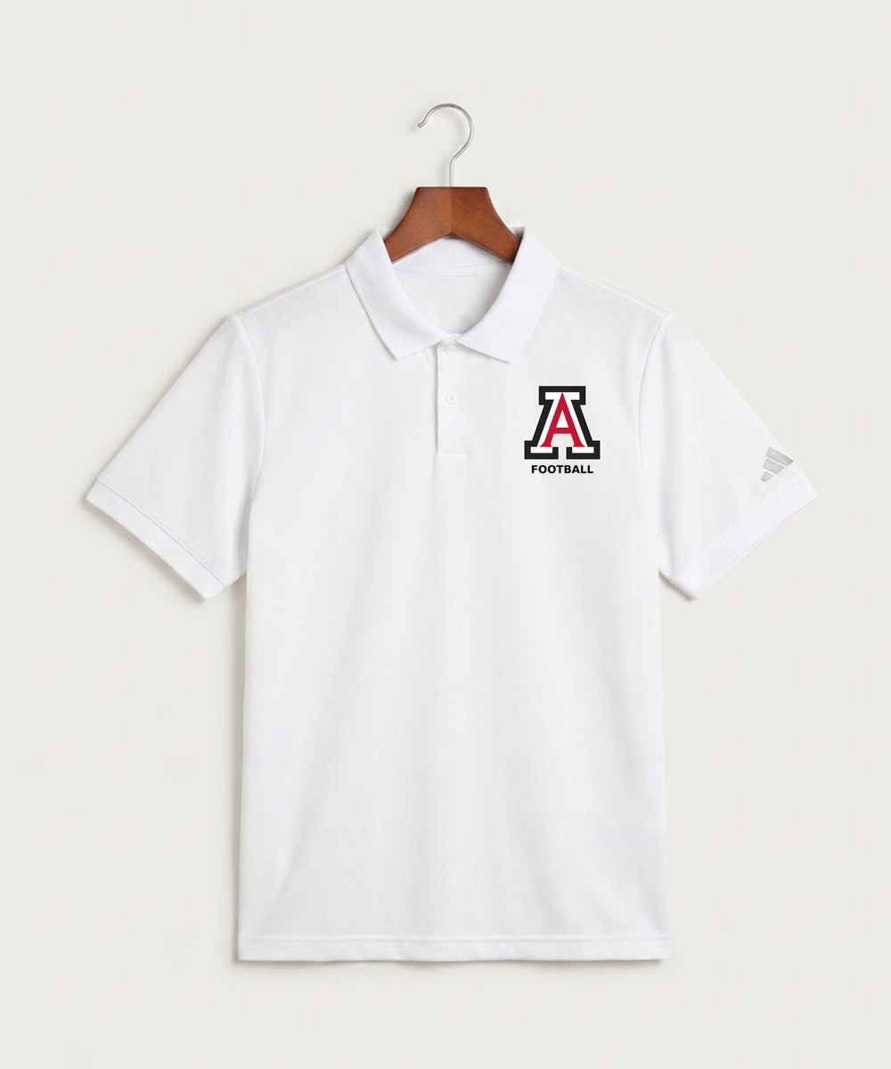 Amboy Football general - White Polo - Left Chest