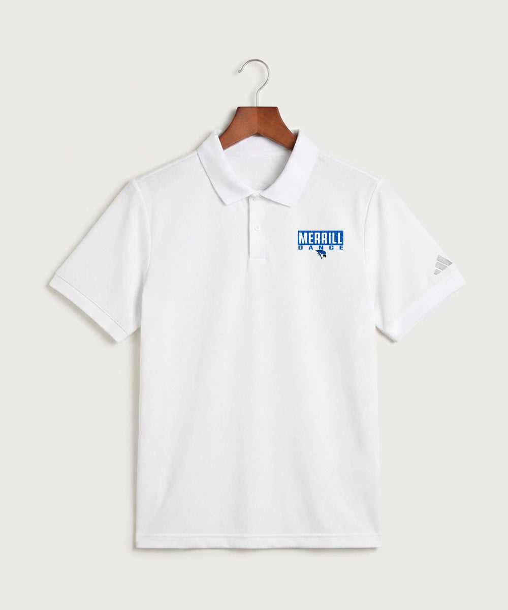 Merrill Dance and Cheer - White Polo - Left Chest