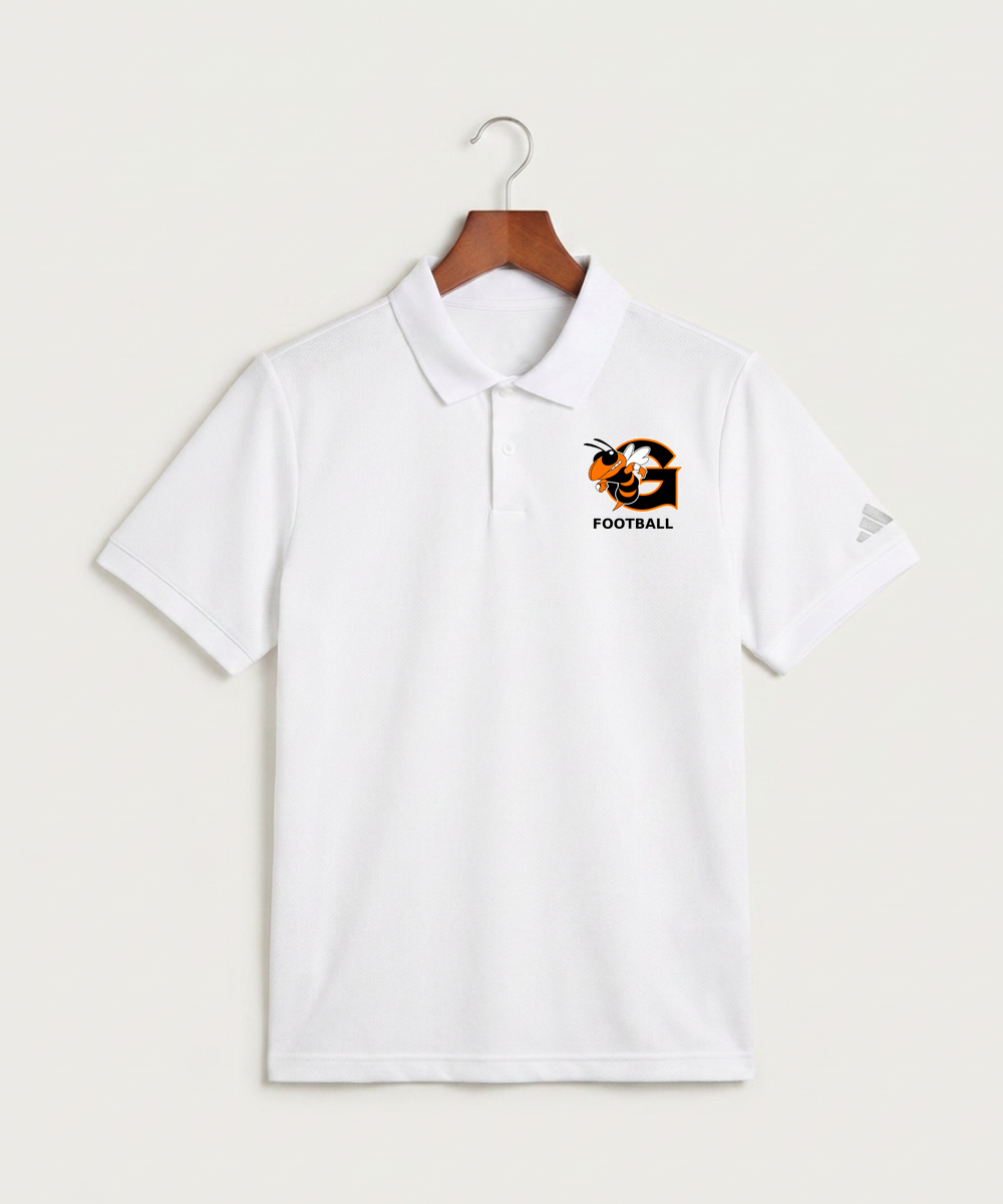 Giltner High School Football - White Polo - Left Chest