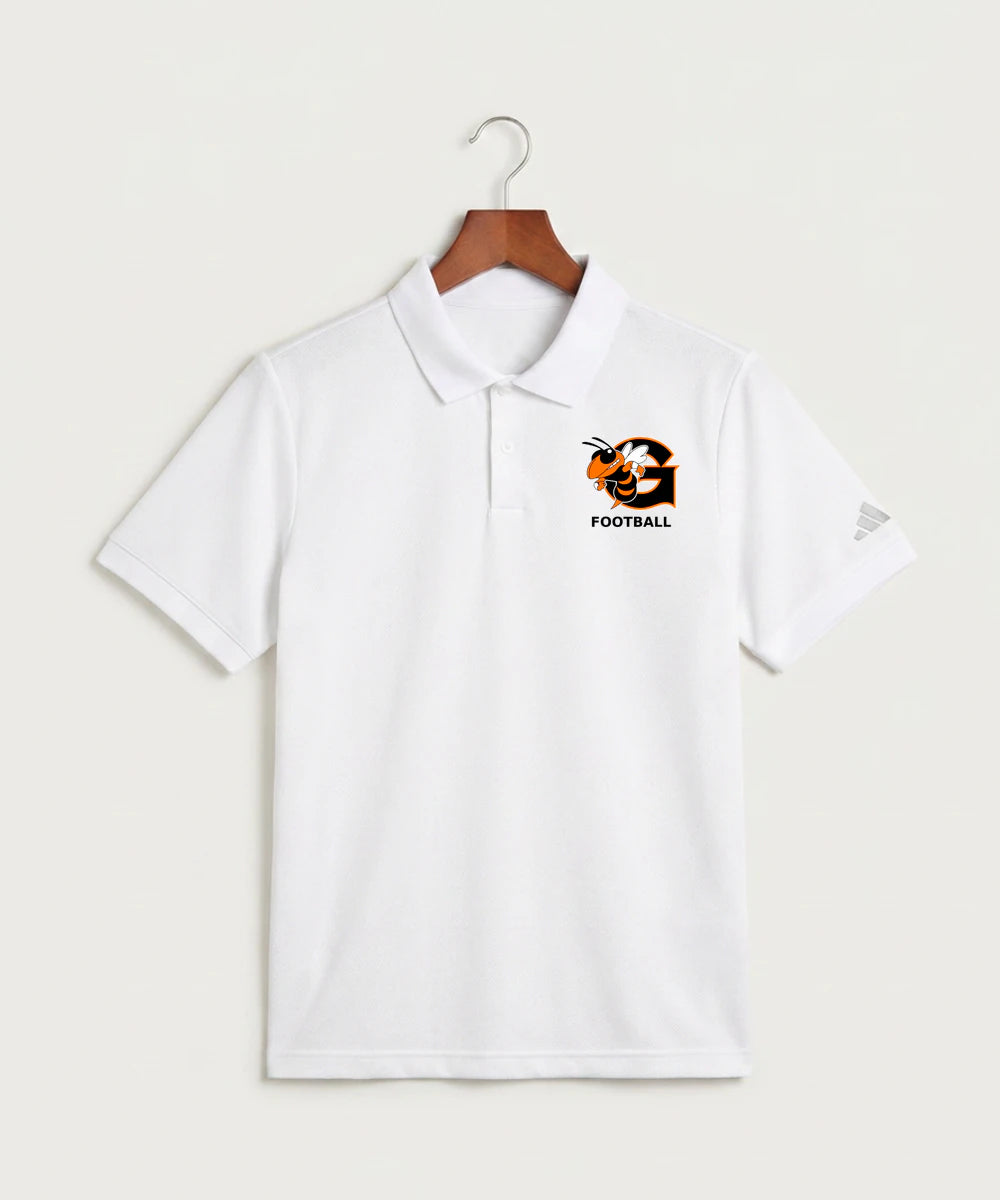 Giltner High School Football - White Polo - Left Chest