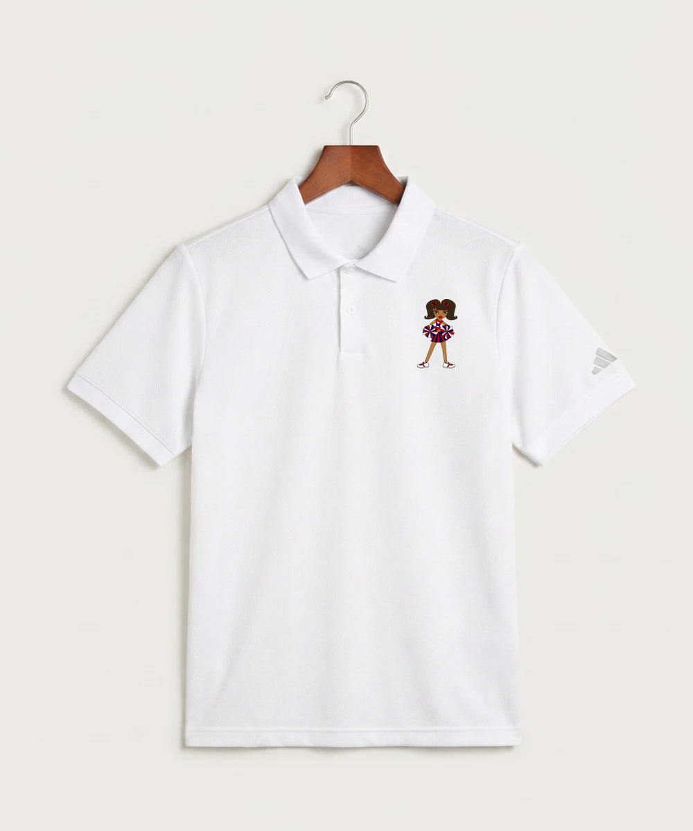 Independence High School Cheer Team - White Polo - Left Chest