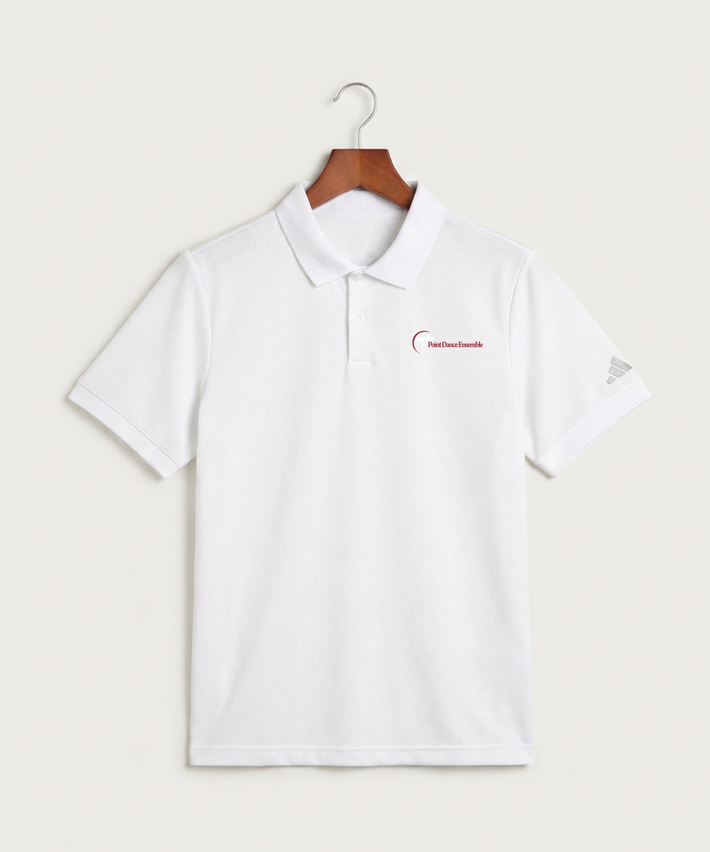 Point Dance Ensemble Dance - White Polo - Left Chest