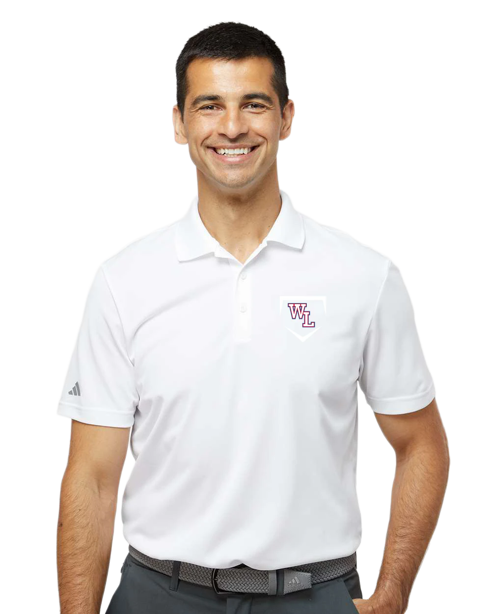 Wisconsin Lutheran Baseball - White Polo - Left Chest