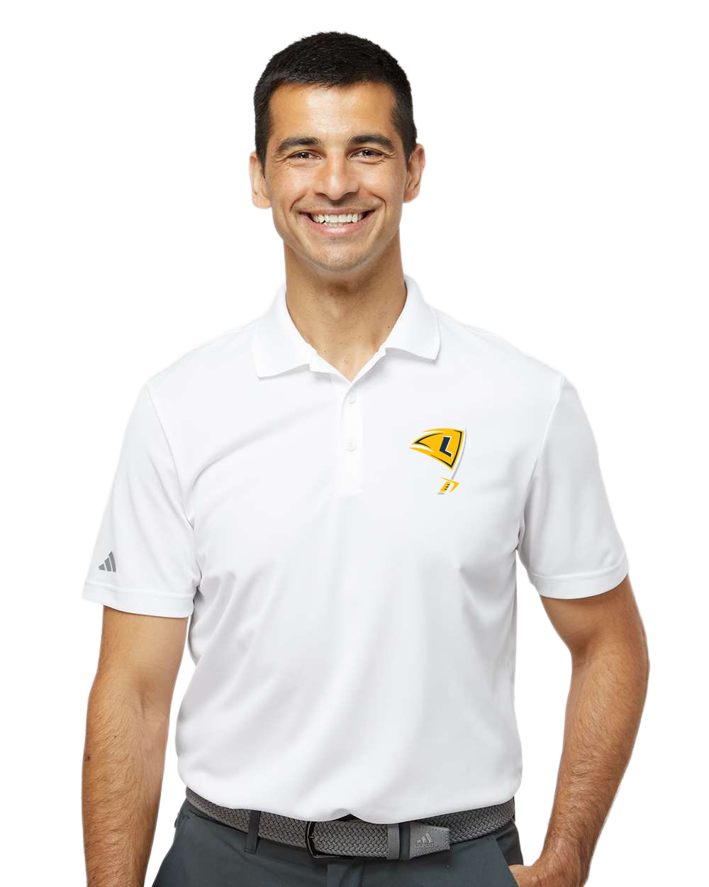 Howard Lake-Waverly-Winsted Football - White Polo - Left Chest