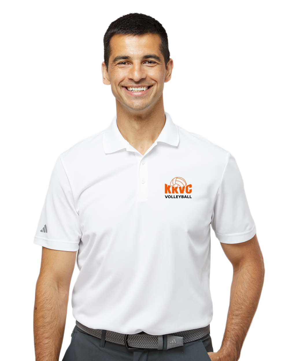 KVCC Volleyball - White Polo - Left Chest