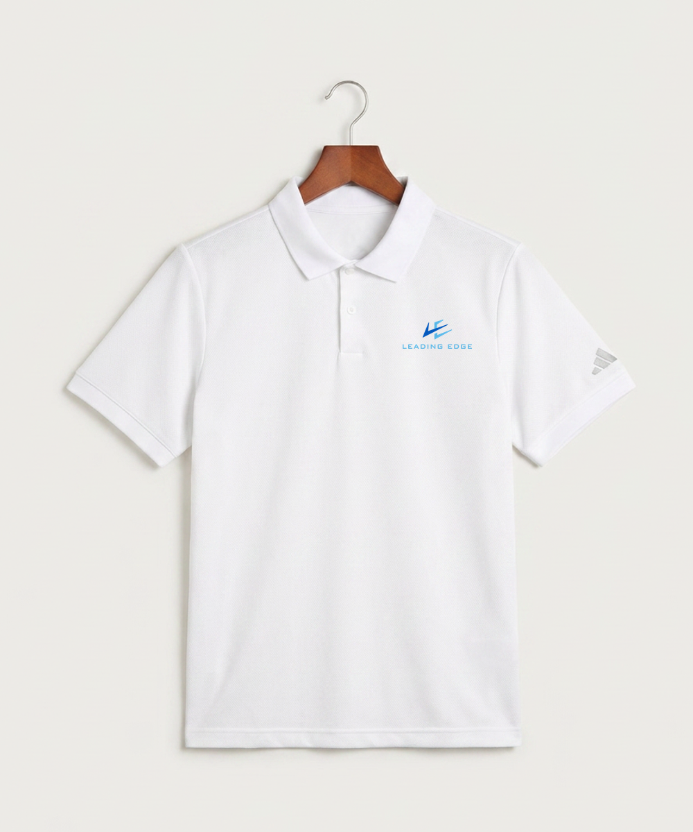 Leading Edge Team Store - White Polo - Left Chest