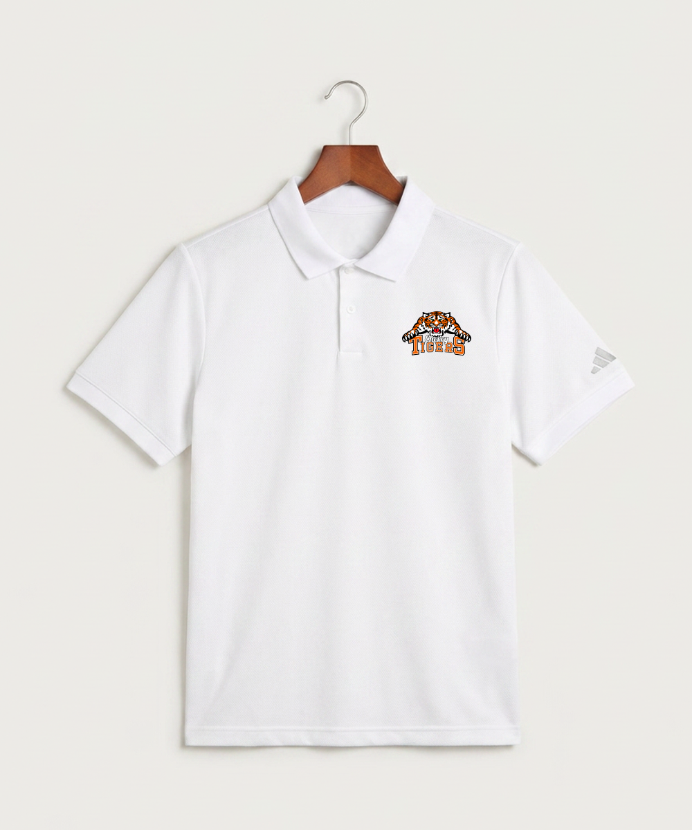 Cherry High School Athletics Coed - White Polo - Left Chest