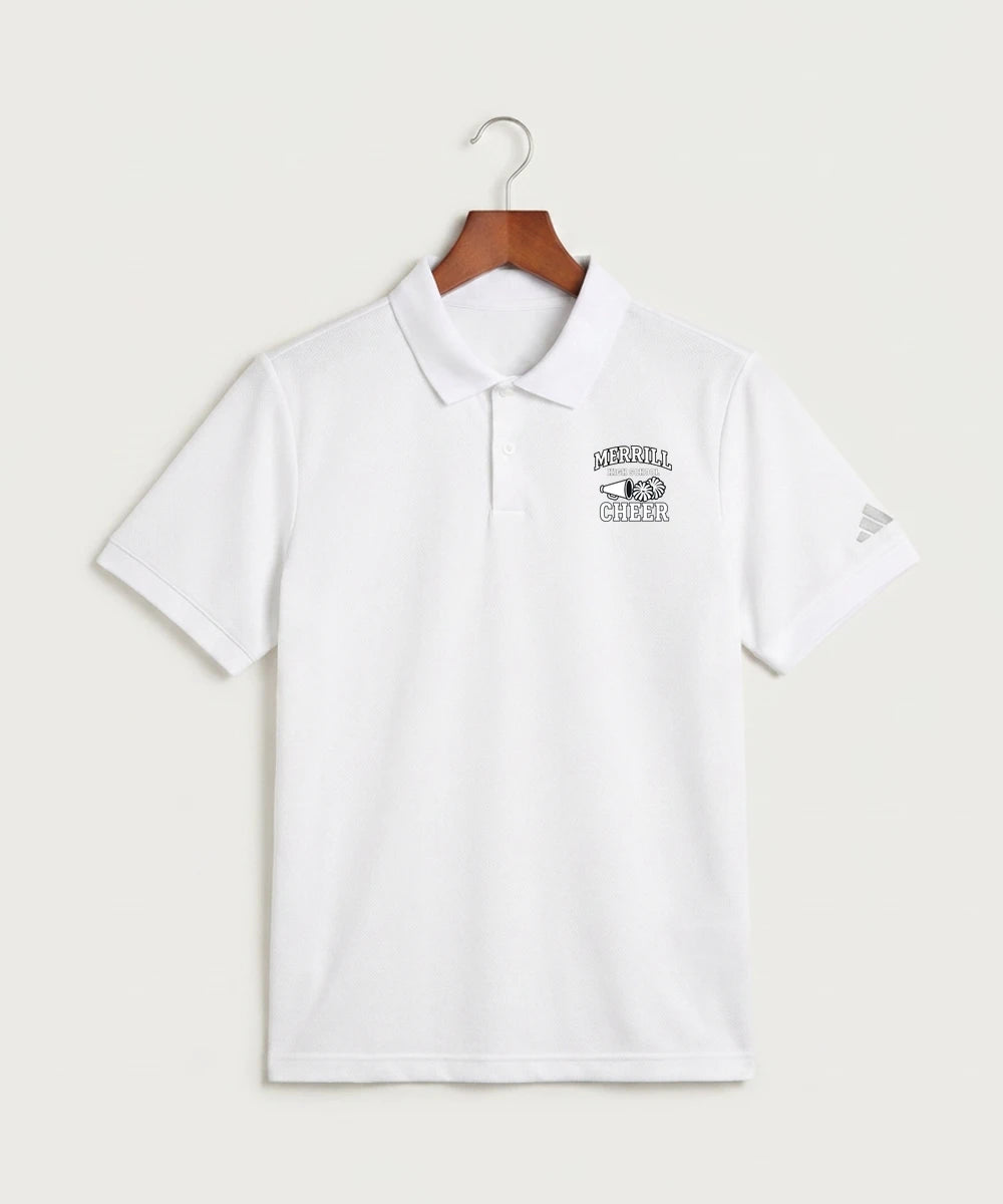 Merrill Dance and Cheer - White Polo - Left Chest