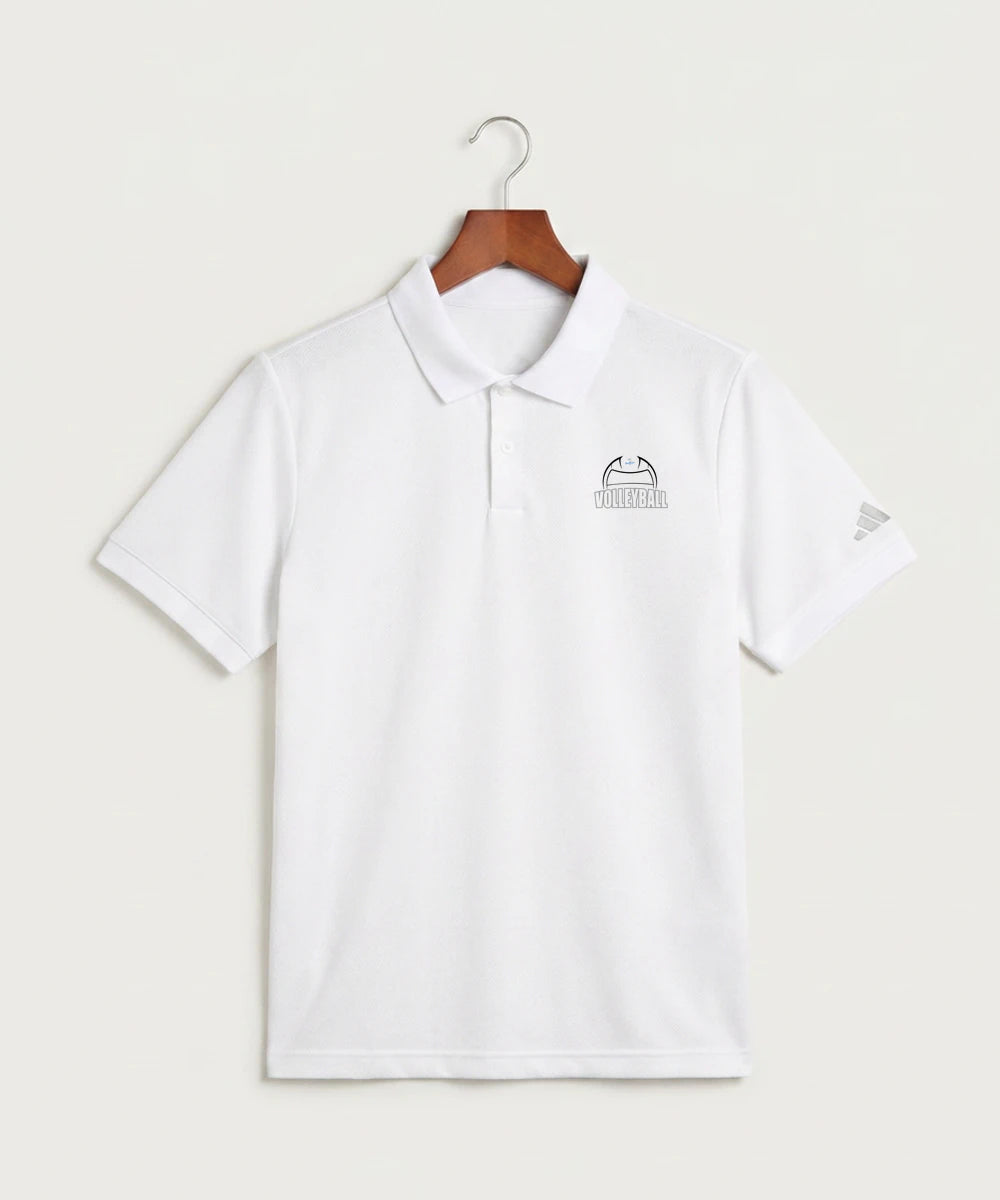 Long Prairie Grey Eagle High School Volleyball (Girls) - White Polo - Left Chest