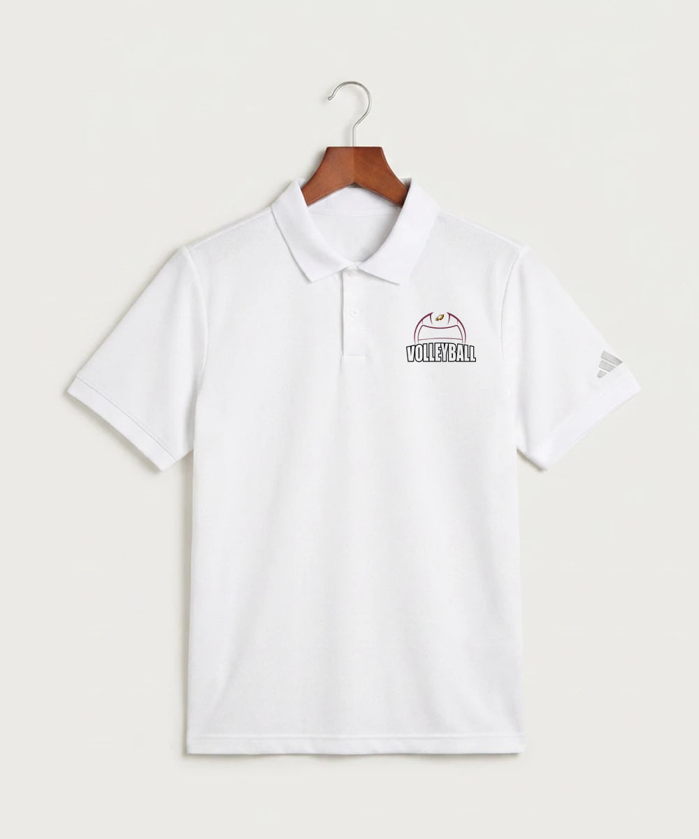 Dover-Eyota High School Volleyball (Girls) - White Polo - Left Chest