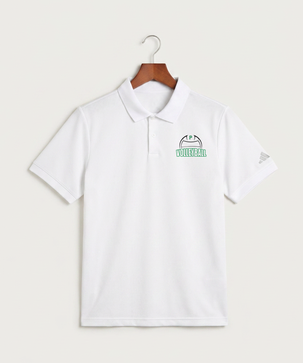Pipestone Area High School Volleyball (Girls) - White Polo - Left Chest