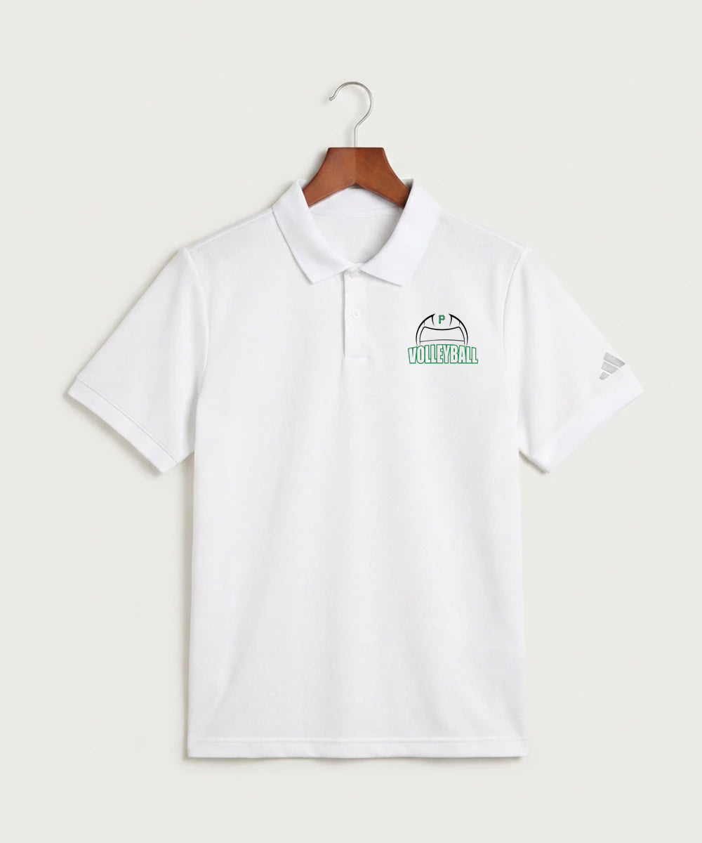Pipestone Area High School Volleyball (Girls) - White Polo - Left Chest