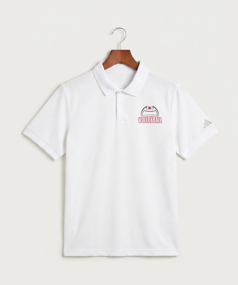 Mcgregor High School Volleyball (Girls) - White Polo - Left Chest