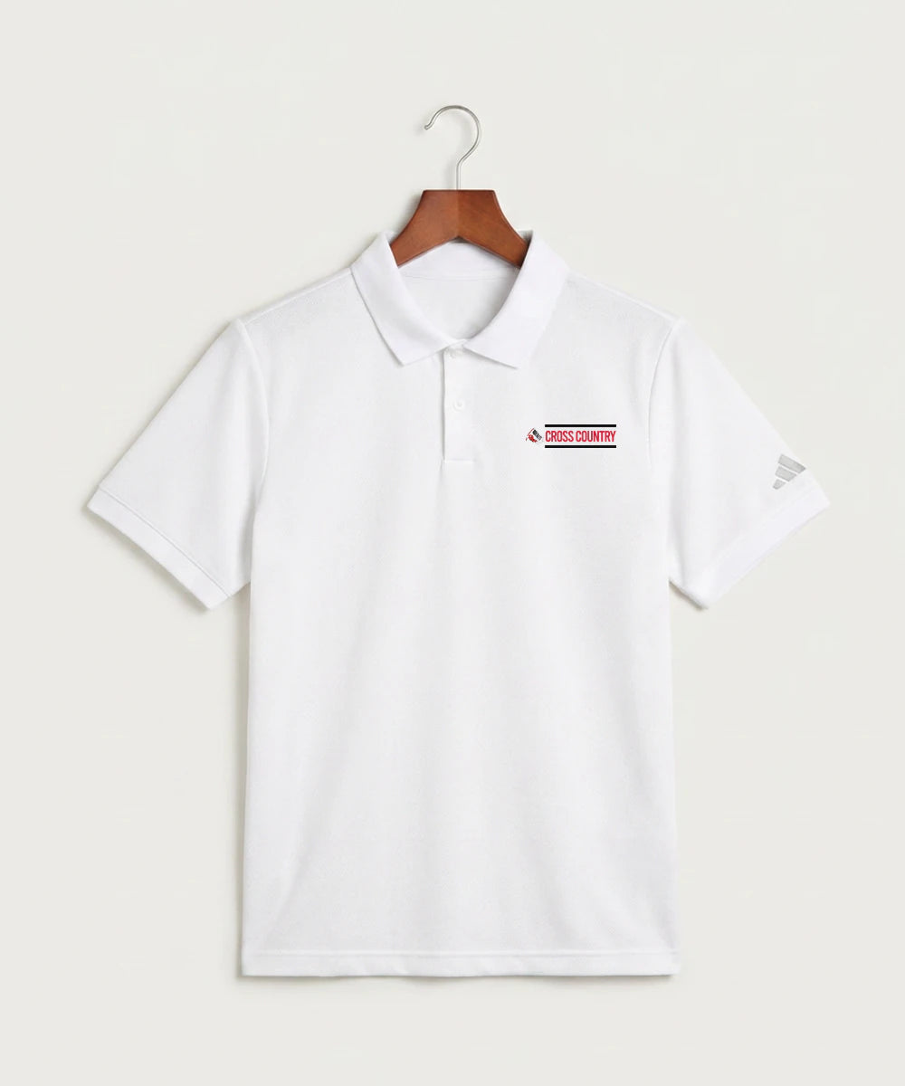 John Marshall High School Cross Country (Coed) - White Polo - Left Chest