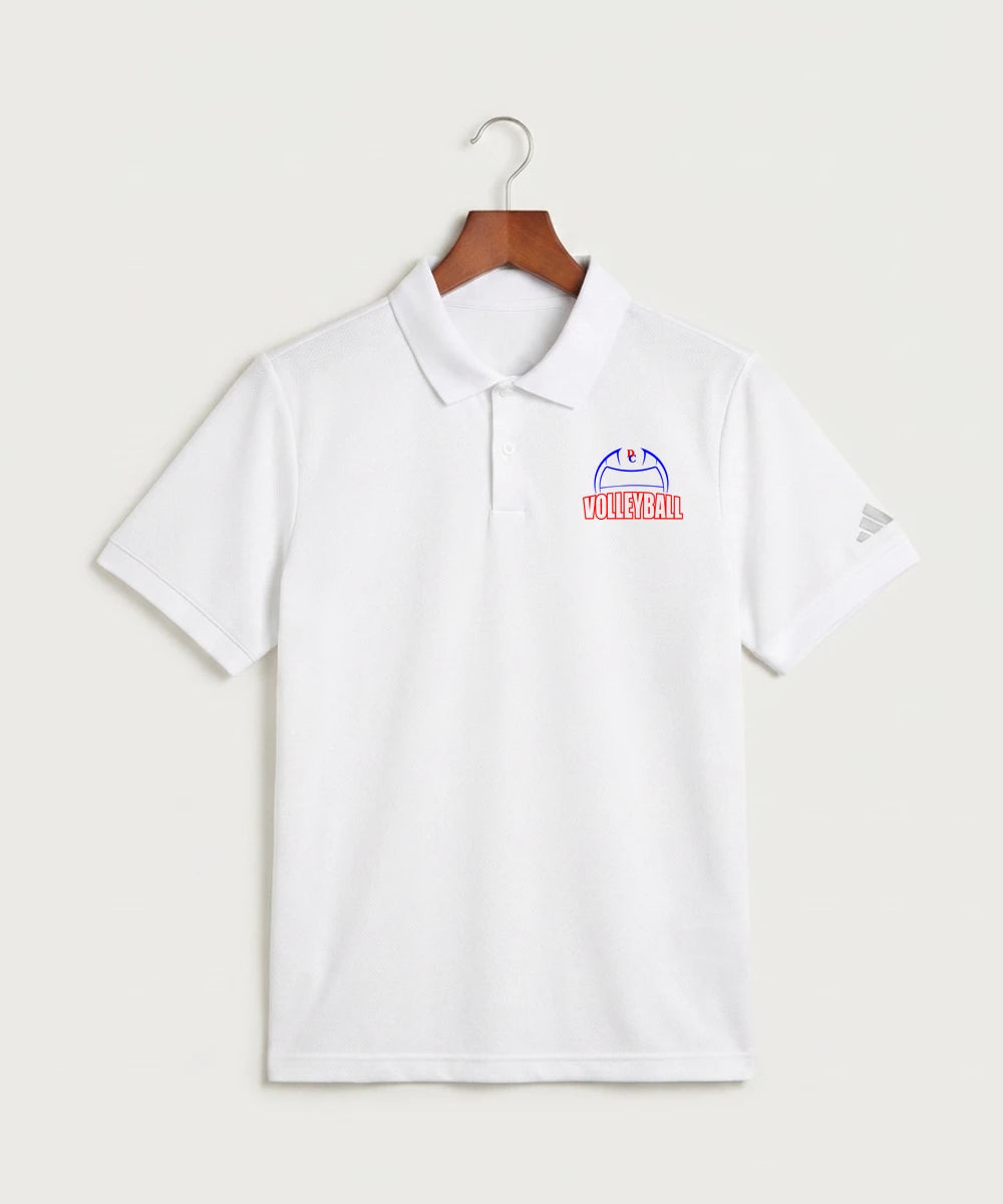 Davenport Central High School Volleyball (Girls) - White Polo - Left Chest