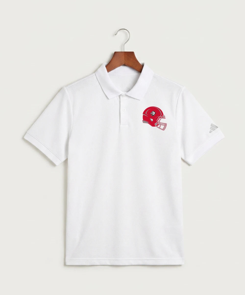 Buffalo High School Football (Boys) - White Polo - Left Chest