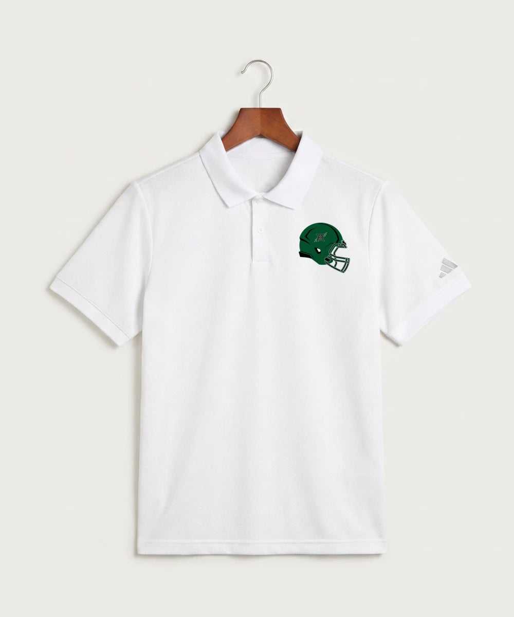 Rock Ridge High School Football (Boys) - White Polo - Left Chest