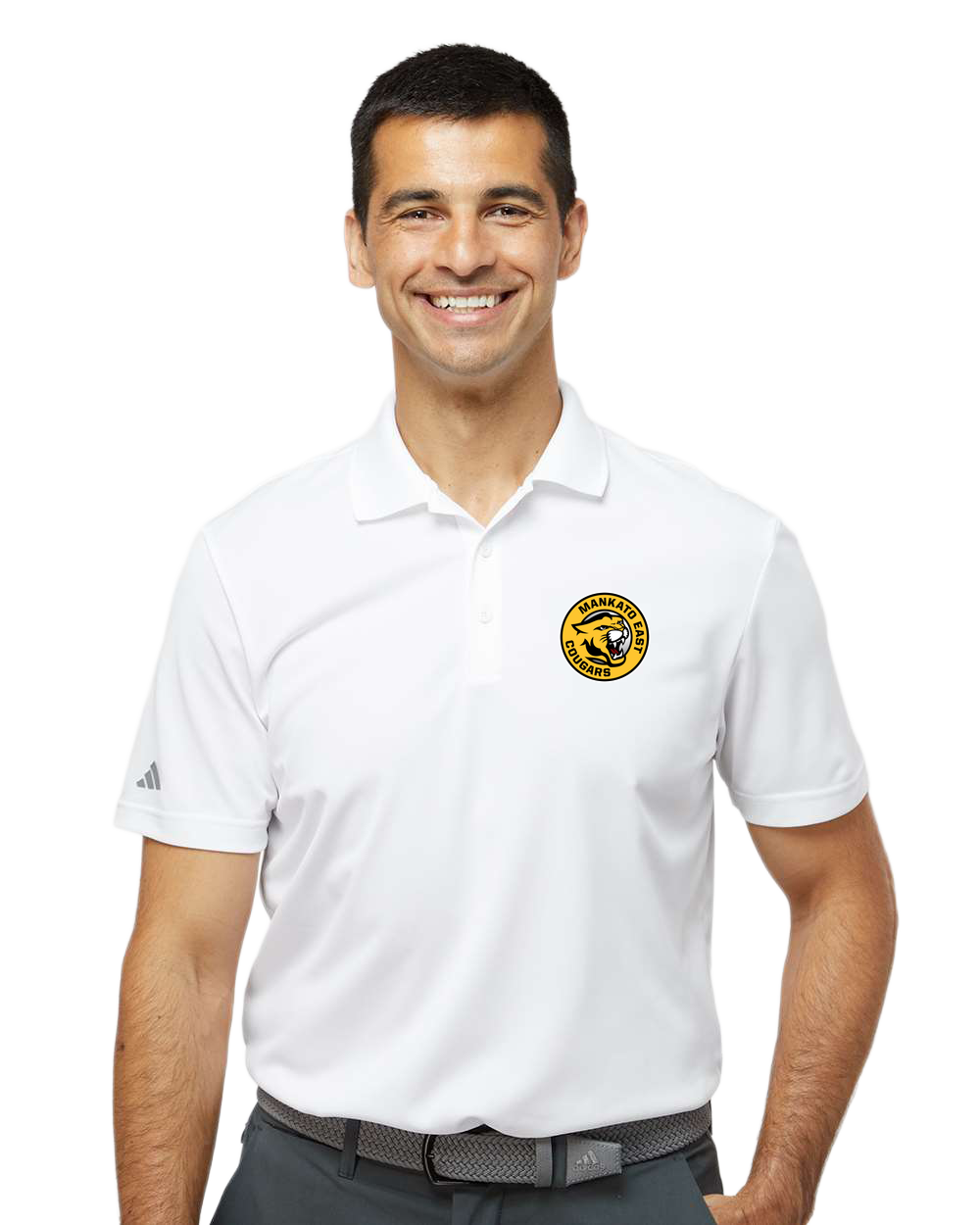 Mankato East Spring - White Polo - Left Chest
