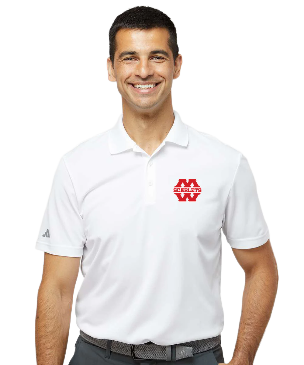 Mankato West Track - White Polo - Left Chest