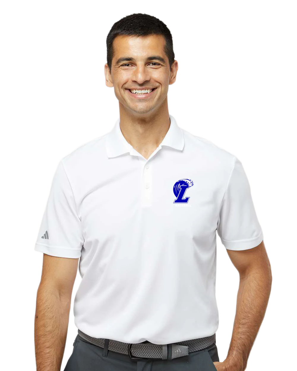 Lakeview Baseball - White Polo - Left Chest