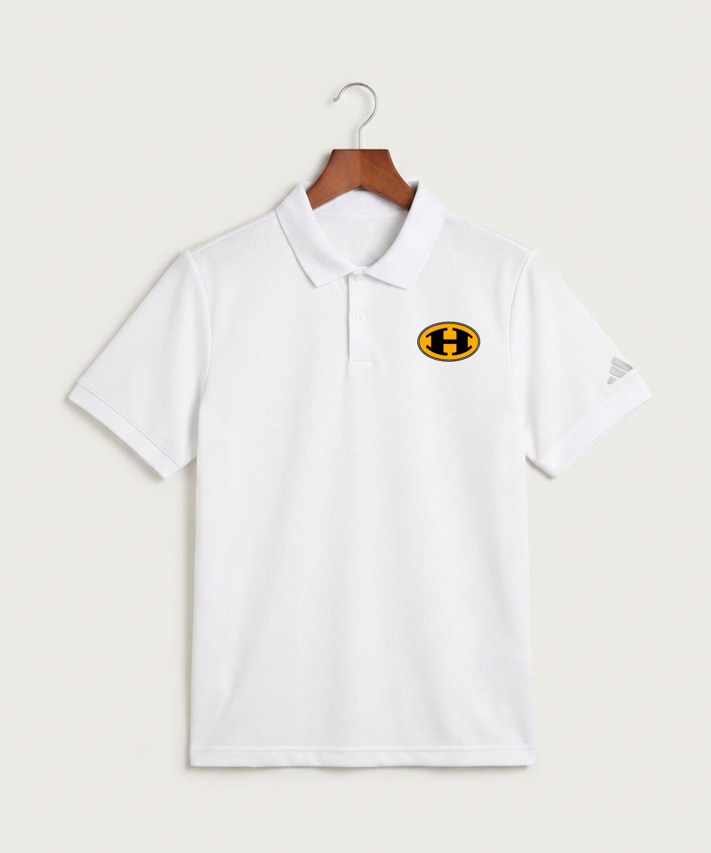 Hutchinson High School Football (Boys) - White Polo - Left Chest