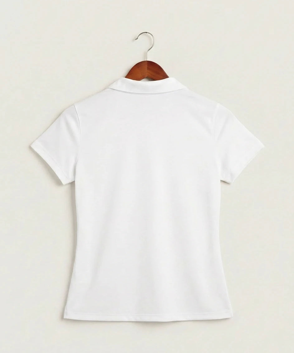 Hershey High School Volleyball Team Store - White Polo - Left Chest (back)