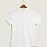 Notre Dame Prep High School Football - White Polo - Left Chest — back
