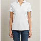 Notre Dame High School Team Store - White Polo - Left Chest (model)
