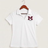 Moline Cheer general - White Polo - Left Chest