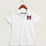Moline Cheer general - White Polo - Left Chest