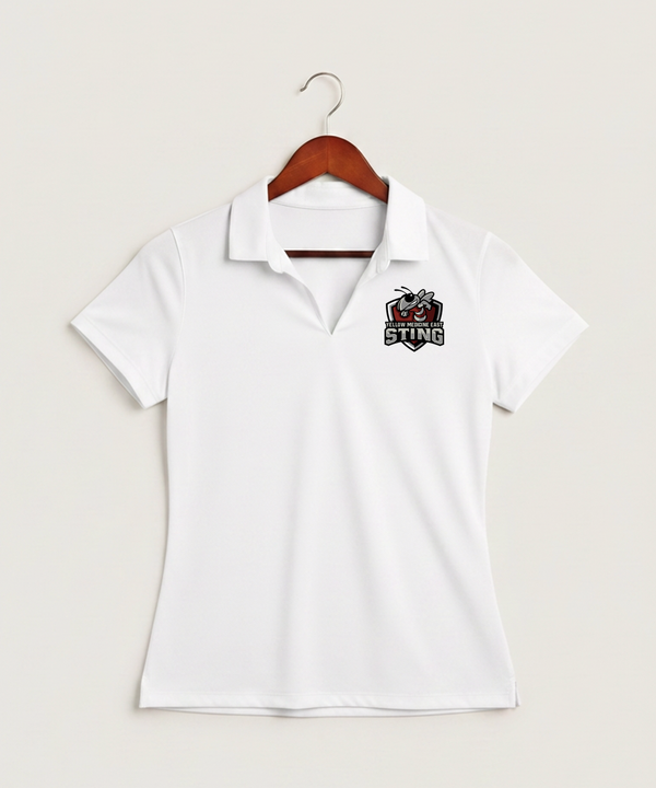Yellow Medicine East High School Athletics - White Polo - Left Chest