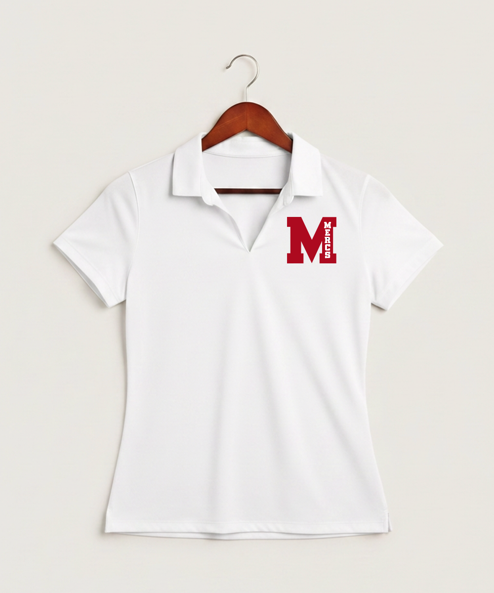 Mcgregor High School Volleyball (Girls) - White Polo - Left Chest