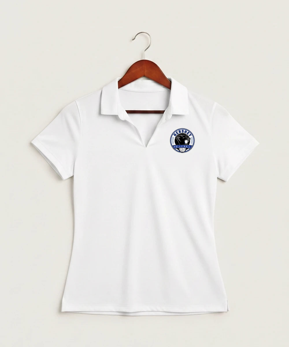 Hershey High School Volleyball Team Store - White Polo - Left Chest