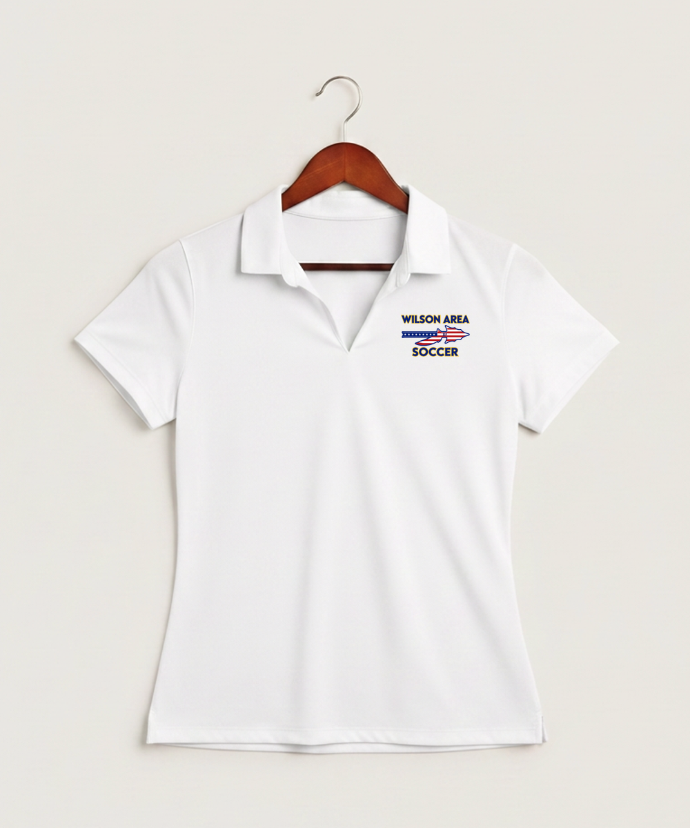 Wilson Area School Soccer Soccer - White Polo - Left Chest