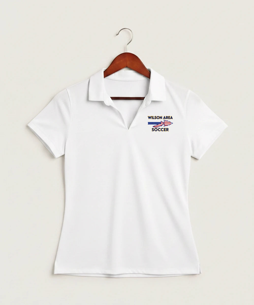 Wilson Area School Soccer Soccer - White Polo - Left Chest
