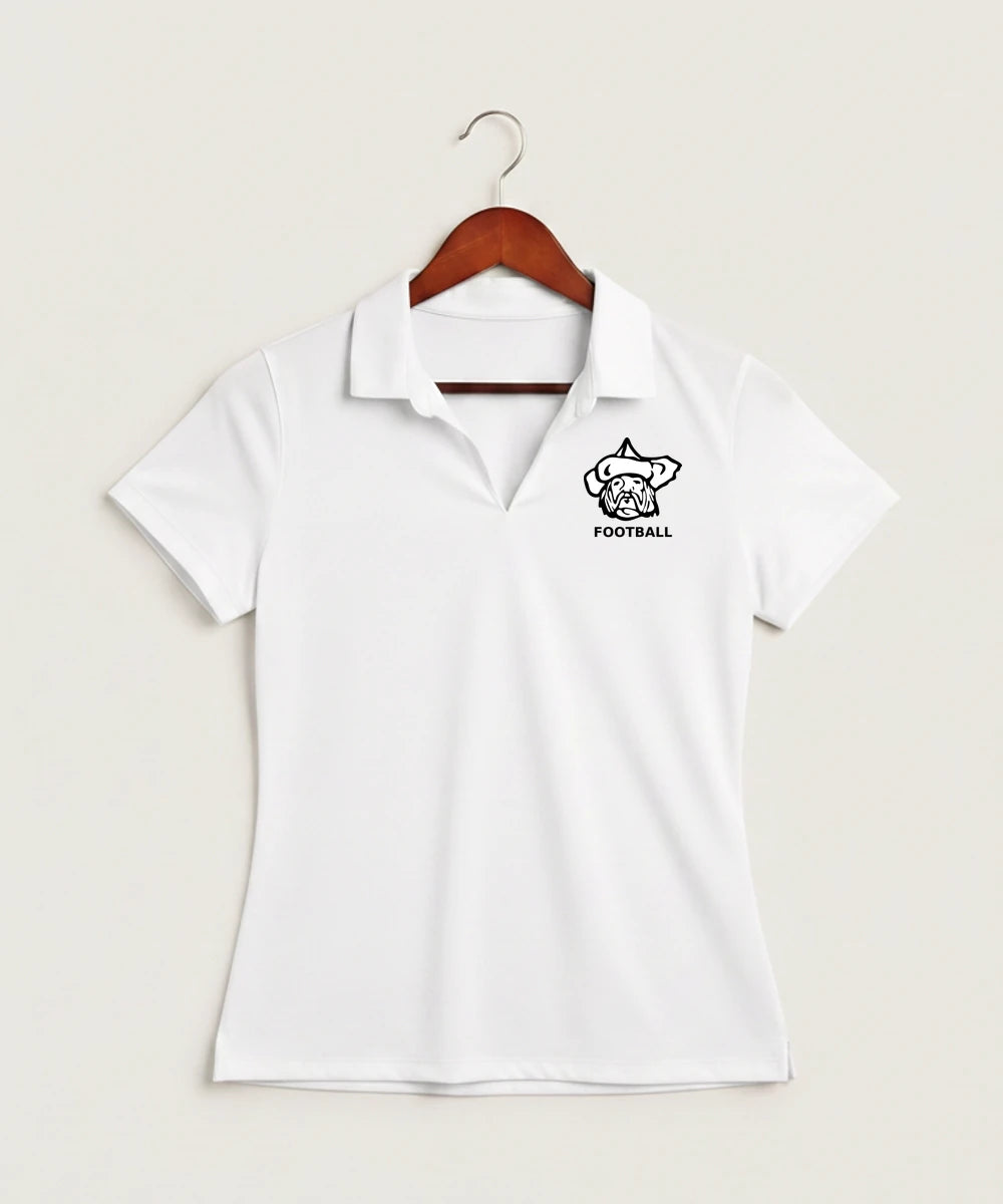 Polo HS Football general - White Polo - Left Chest