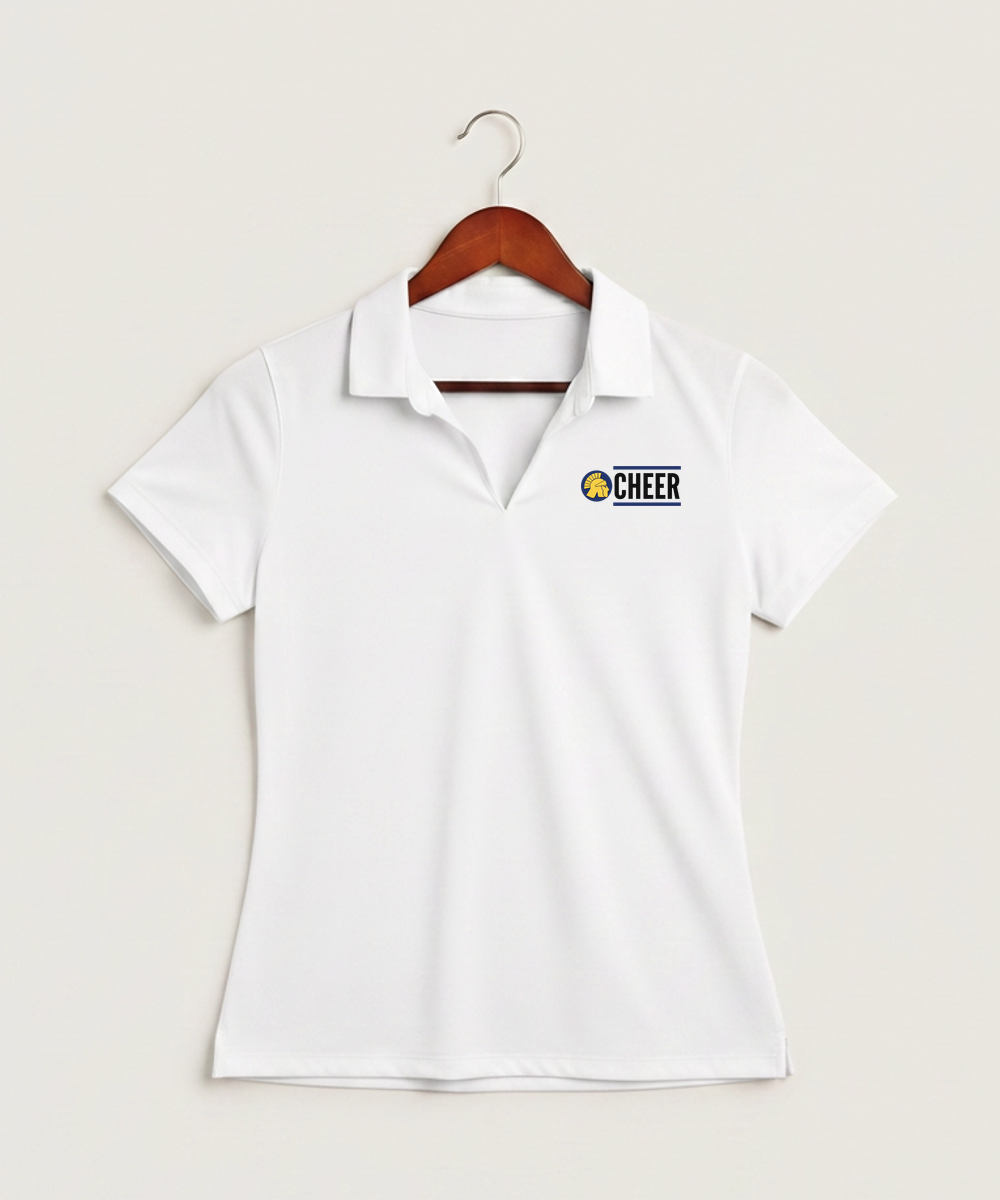 Wausau West High School Cheer - White Polo - Left Chest